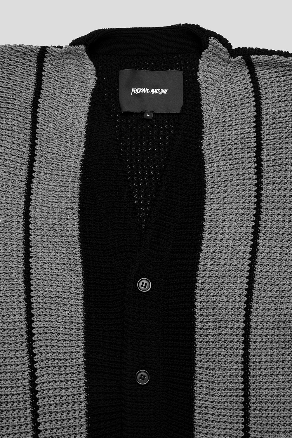 Fucking Awesome  School Striped Cardigan