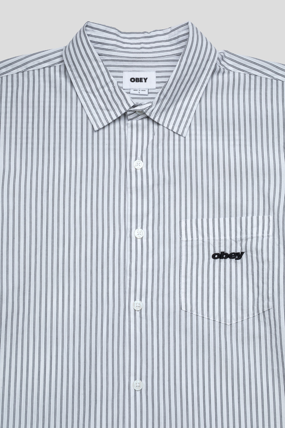 Obey William Woven LS Shirt 'White Multi'-thumbmail-4