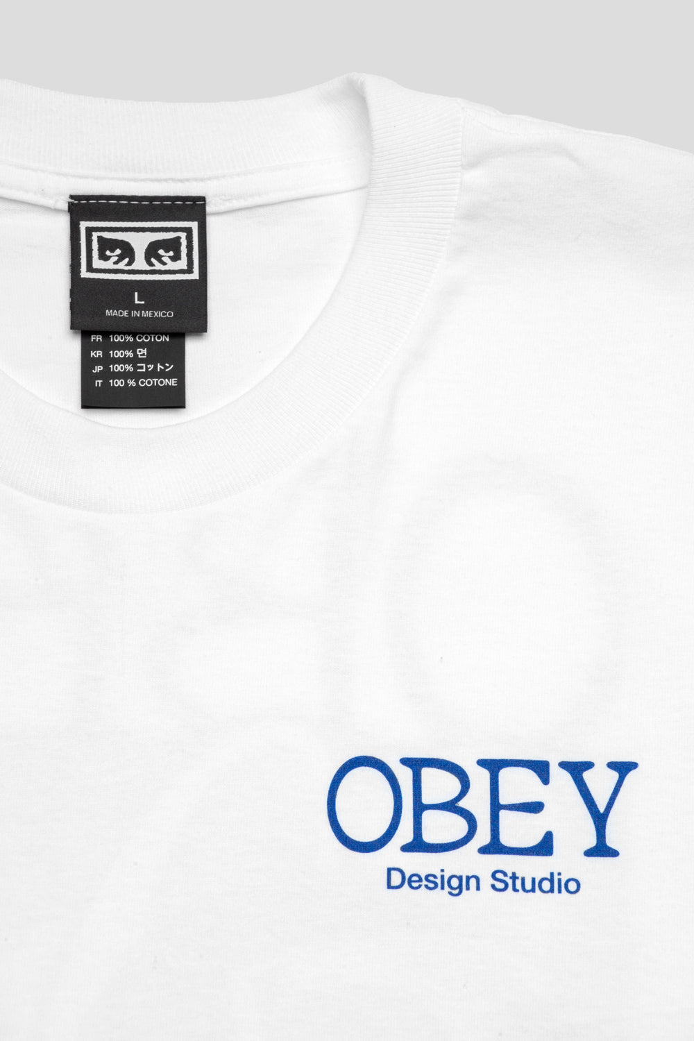 Obey Lucky Cat Tee ' White'-thumbmail-3