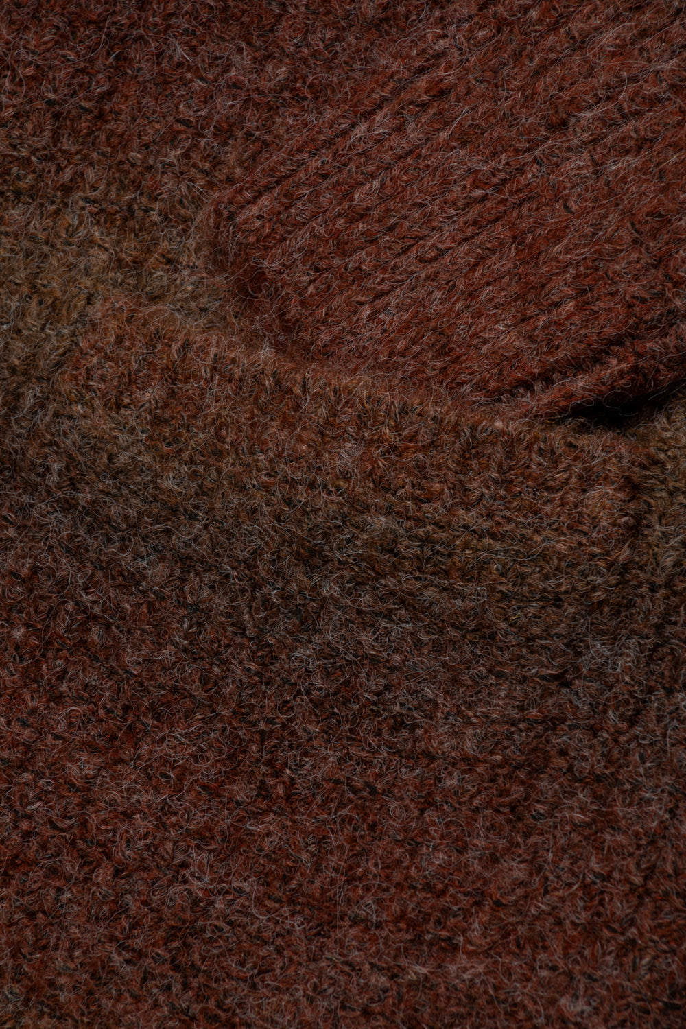 Obey Anton Gradient Cardigan ' Brown Multi'-thumbmail-5
