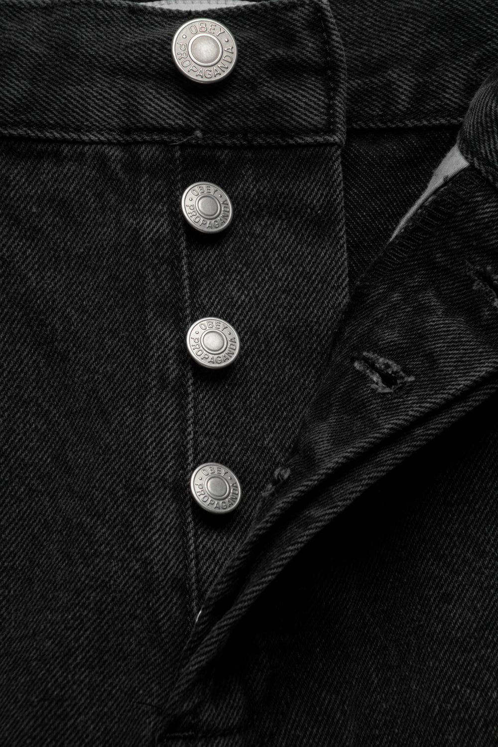 Obey Classic Baggy Denim 'Faded Black'-thumbmail-5