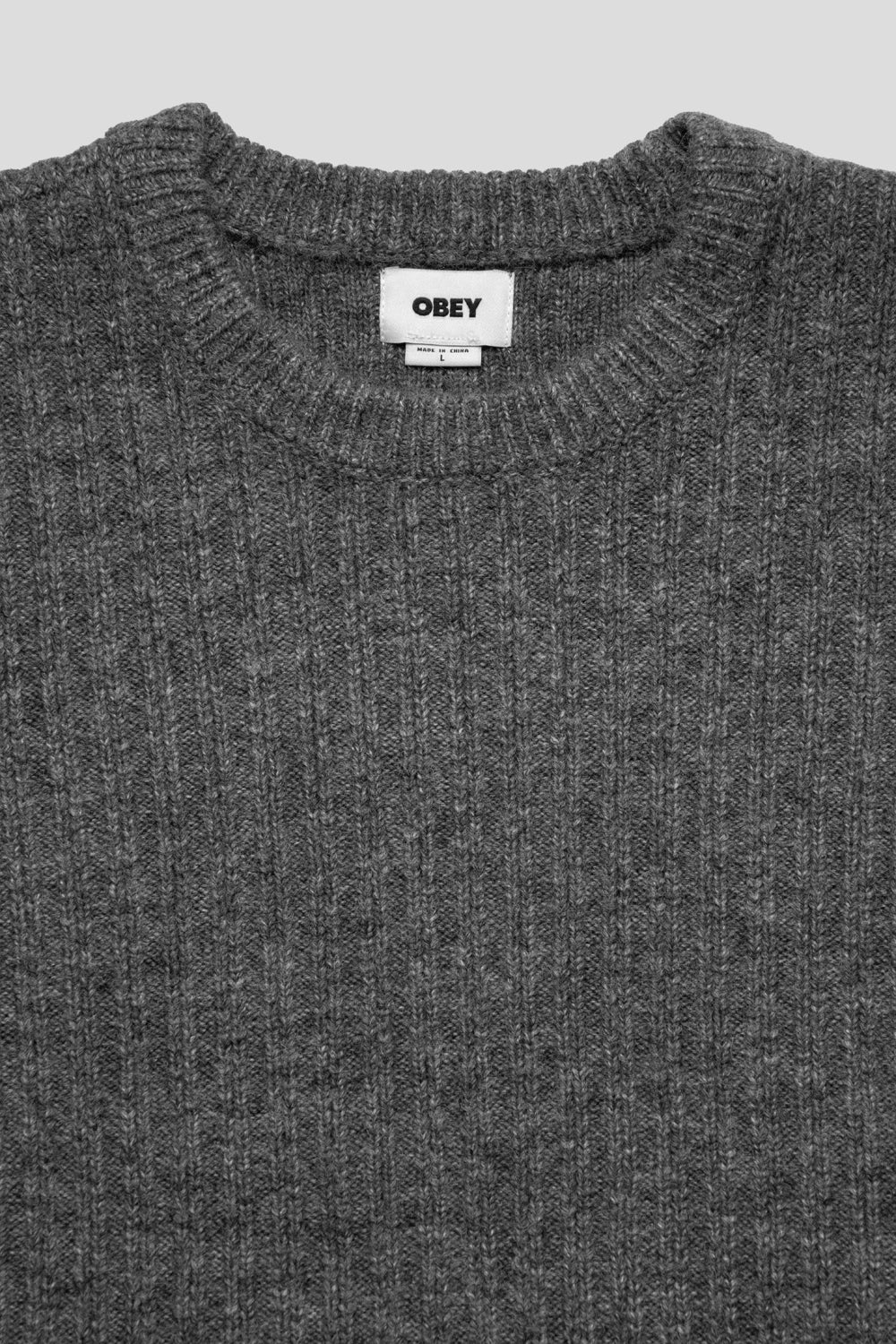 Obey Drex Sweater 'Heather Charcoal'