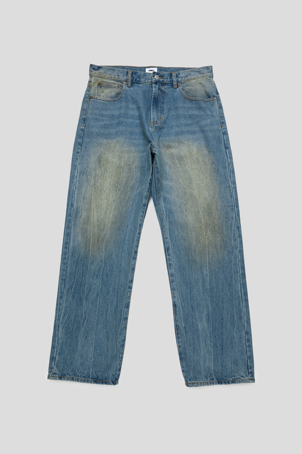Obey Nelson Straight Leg Denim 'Garage Wash Indigo'