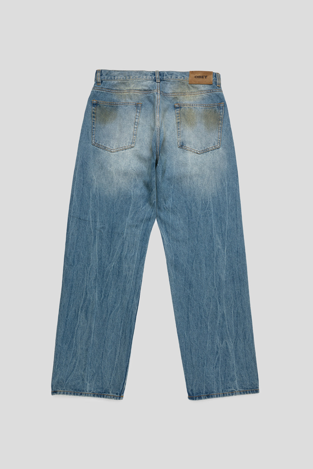 Obey Nelson Straight Leg Denim 'Garage Wash Indigo'