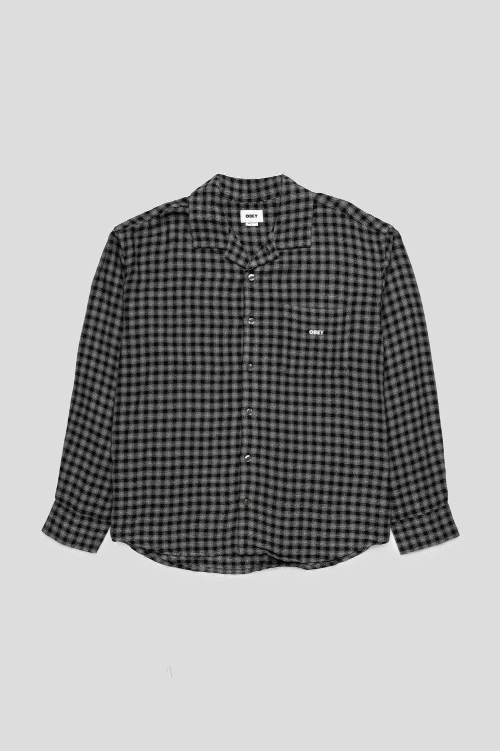 Obey Flynn Woven Shirt 'Black Multi'