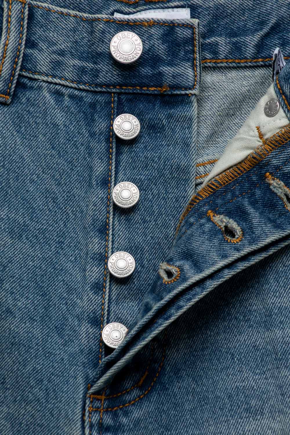 Obey Classic Baggy Vintage Denim 'Heavy Vintage Light Indigo'-thumbmail-3