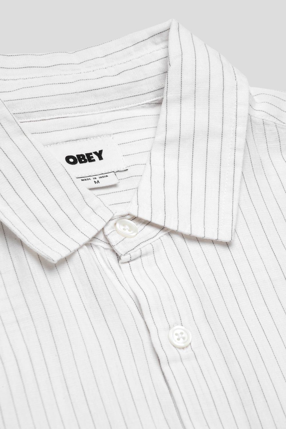 Obey Barry Woven Shirt 'Brushed Nickel'-thumbmail-5