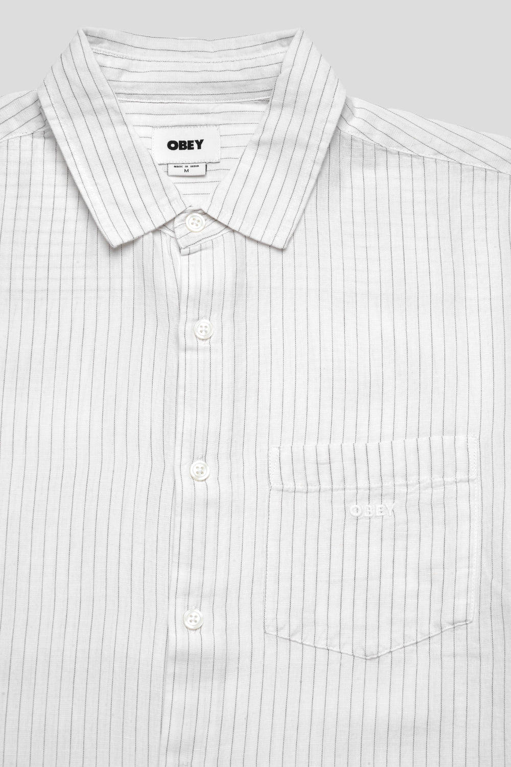 Obey Barry Woven Shirt 'Brushed Nickel'