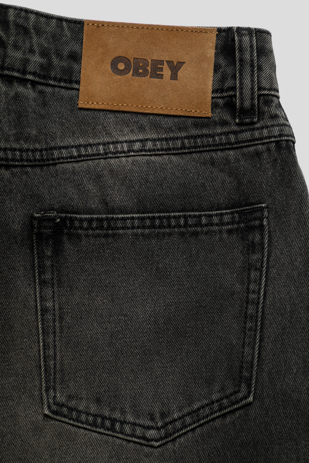 Obey Women's Elara 5 Pocket Denim 'Black Mocha Wash'-thumbmail-3