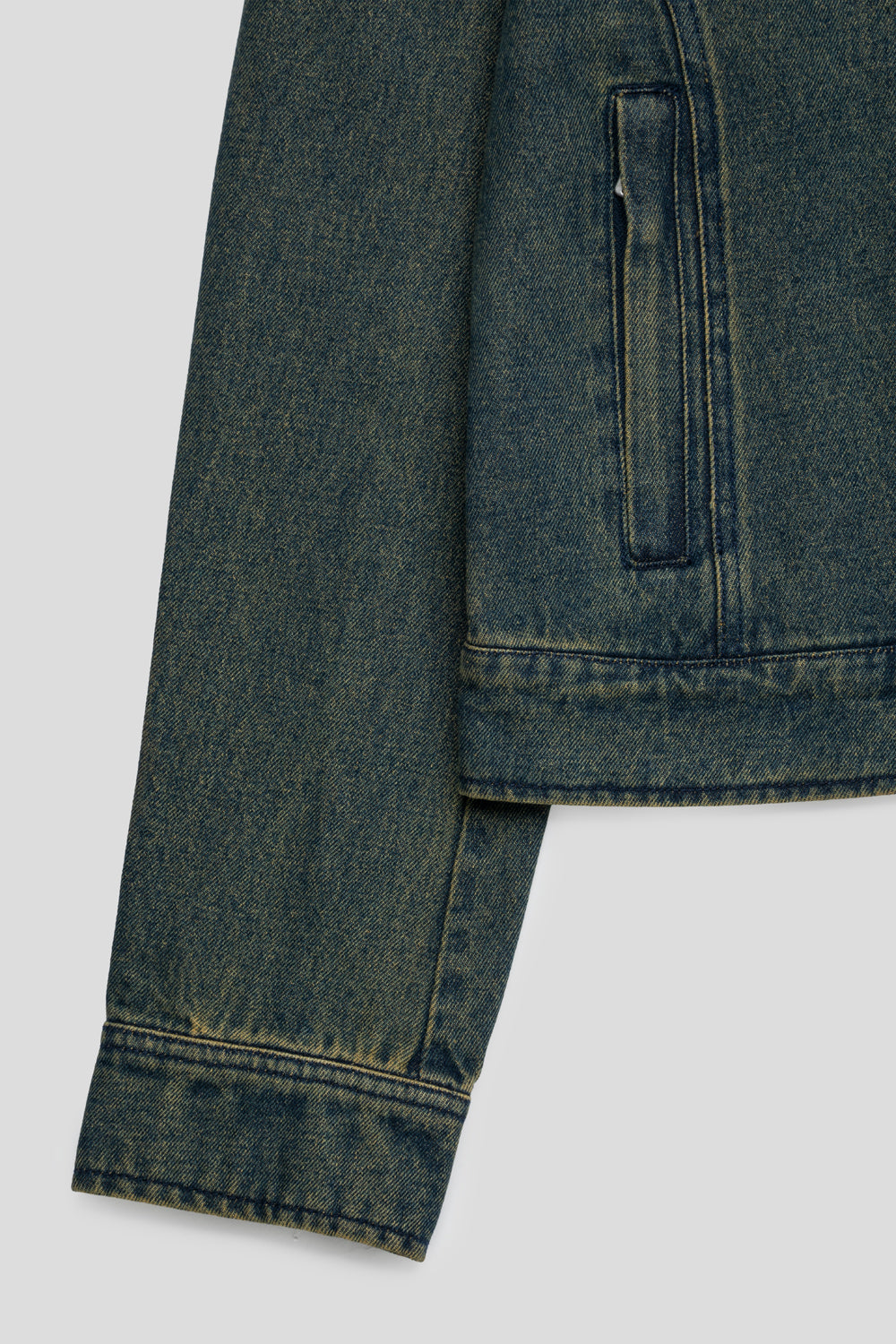 Obey Women's Rove Moto Jacket 'Yellow Tint Wash'-thumbmail-3