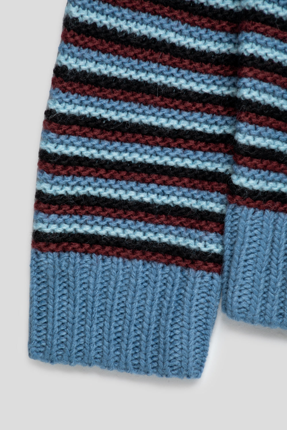 Obey Women's Colette Polo Sweater 'Blue multi'-thumbmail-5