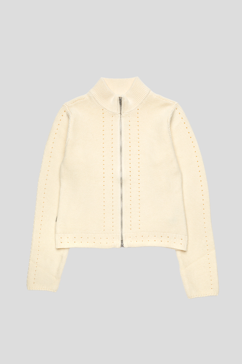 Obey Women's Meredith Mock Zip Sweater 'Bone'