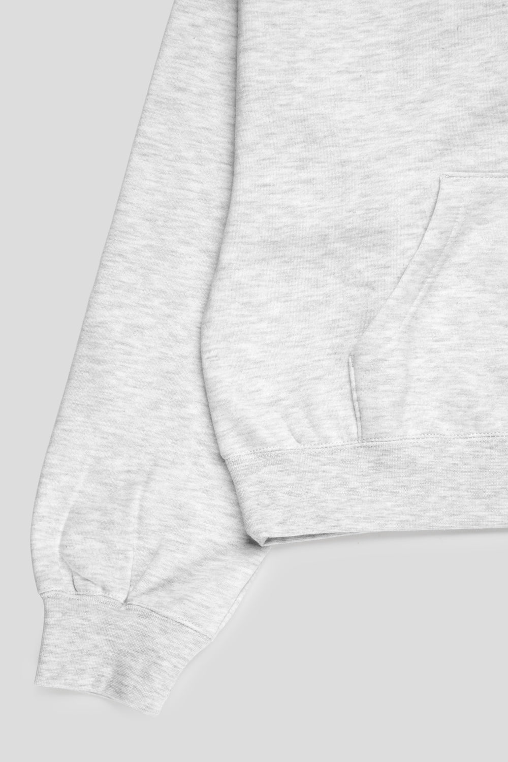 Obey Women's League Cropped Zip Hoodie 'Ash Heather Grey'-thumbmail-6