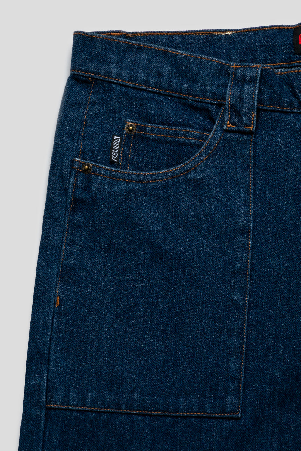 Pleasures Indigo Grind Baggy Jeans-thumbmail-5