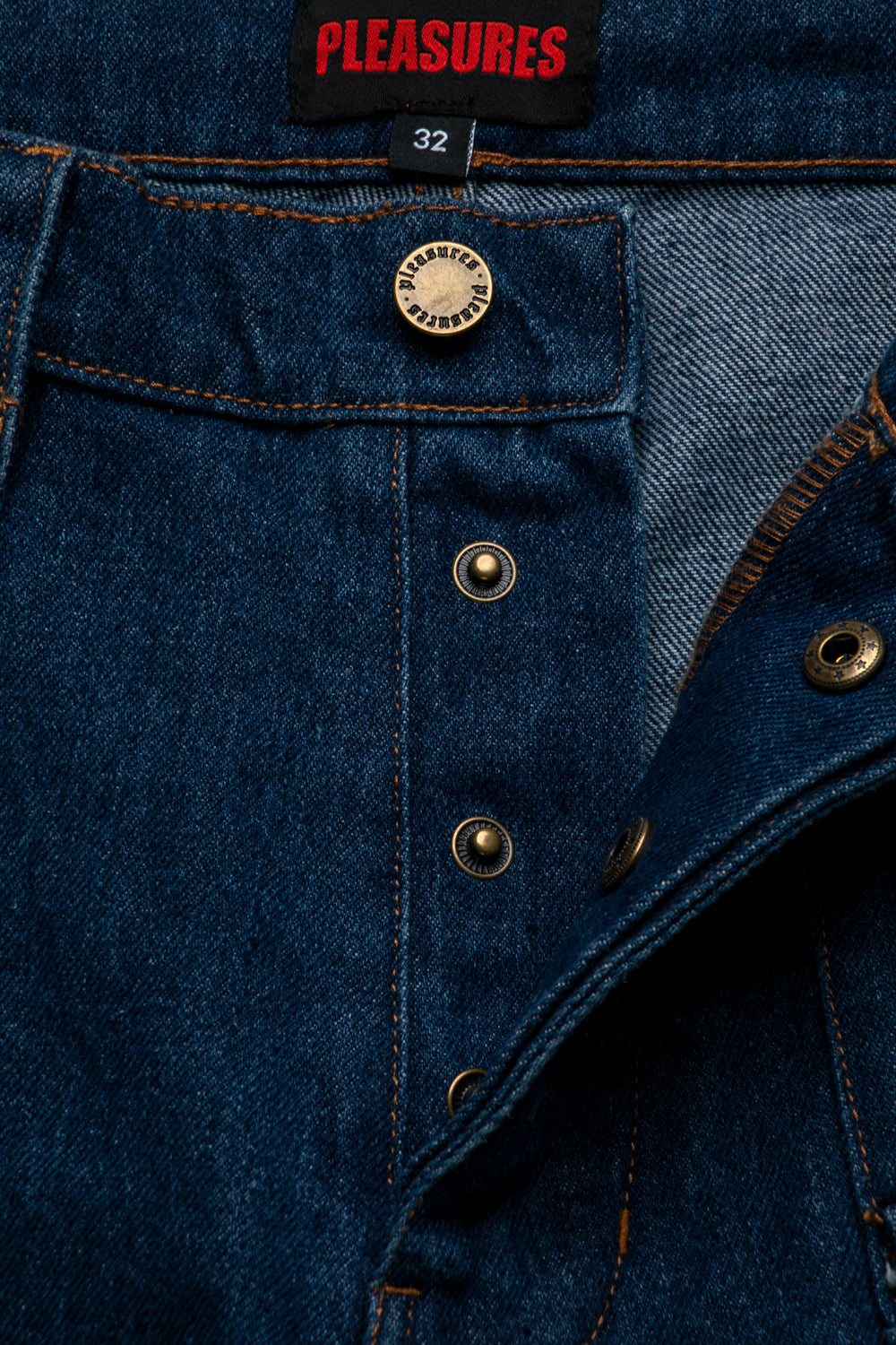 Pleasures Indigo Grind Baggy Jeans-thumbmail-9