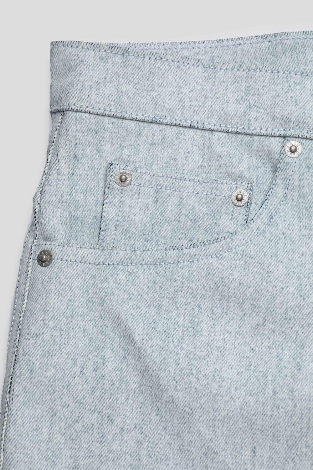Pleasures Whiteout Baggy Jorts-thumbmail-3