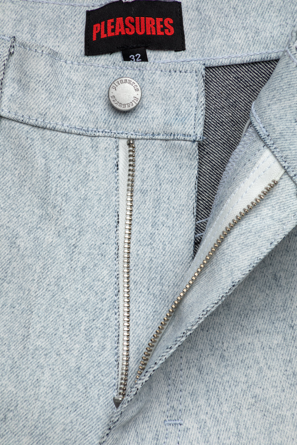 Pleasures Whiteout Baggy Jorts-thumbmail-5