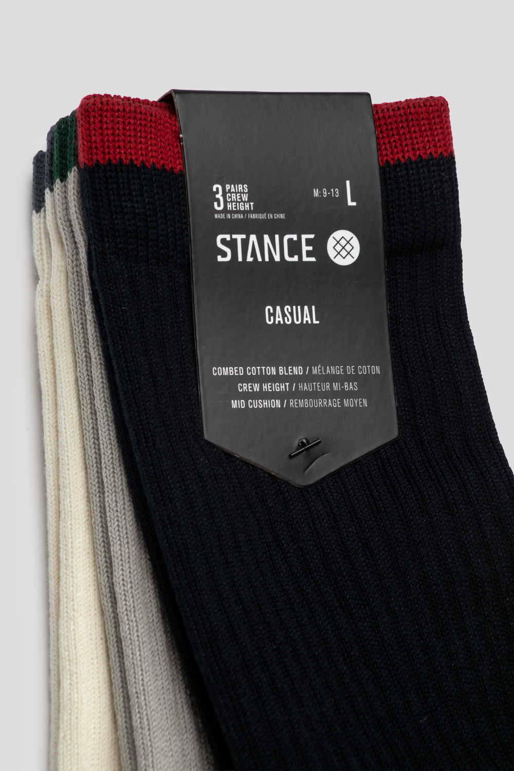 Stance Men's Toner Crew Socks 3-Pack 'Black'