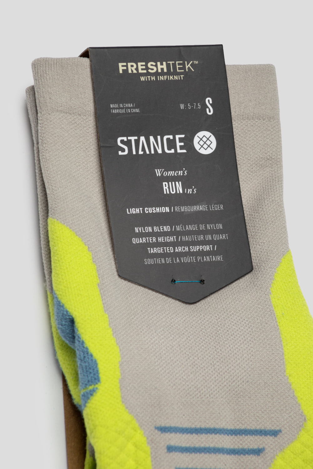 Stance Women's Run Pace Light Quarter Socks 'Lime'