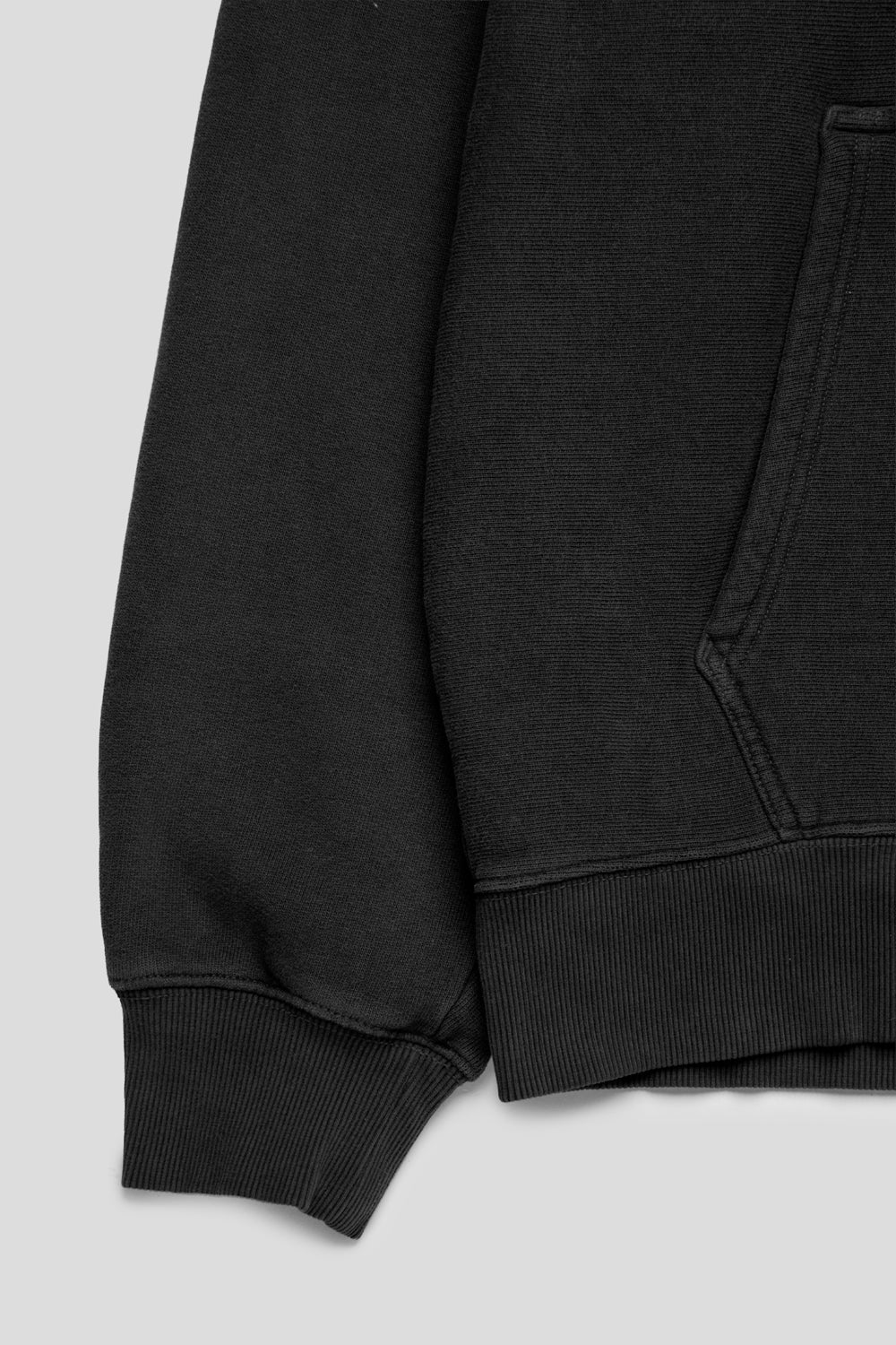 Stussy Block Sport Garment Dyed Hoodie 'Faded Black'-thumbmail-3