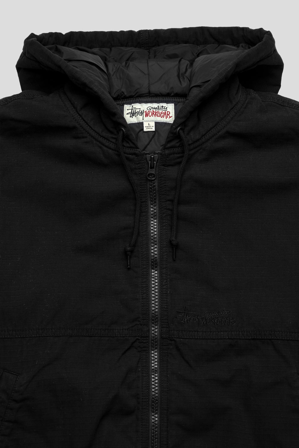 Stussy Work jacket Ripstop 'Black'-thumbmail-2