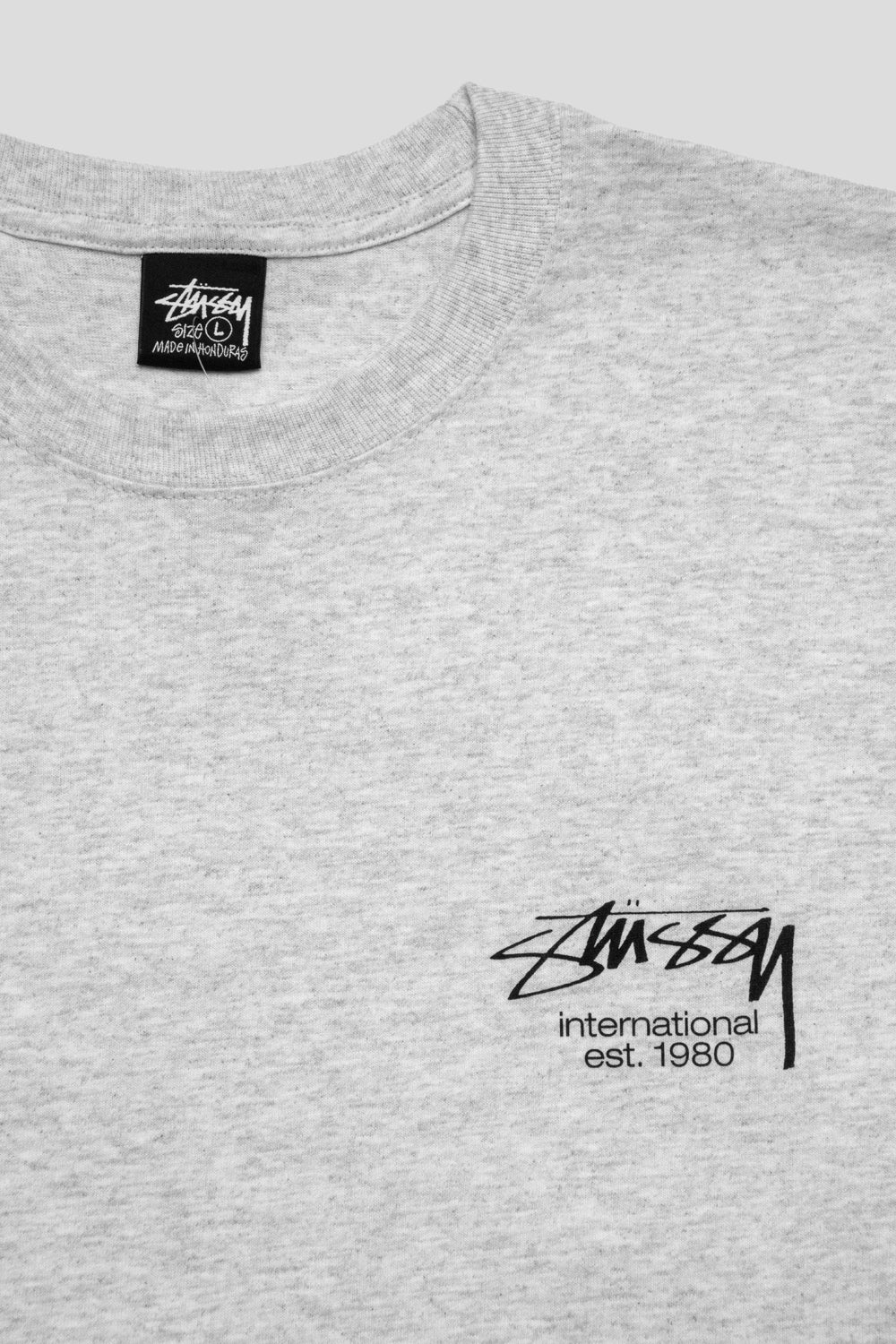 Stussy Dice Clock Tee 'Ash Heather'-thumbmail-3