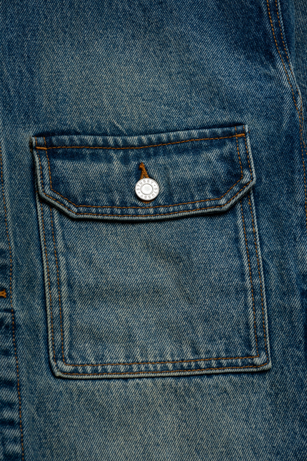 Stussy Trucker Denim 'Dark Wash Indigo'-thumbmail-3