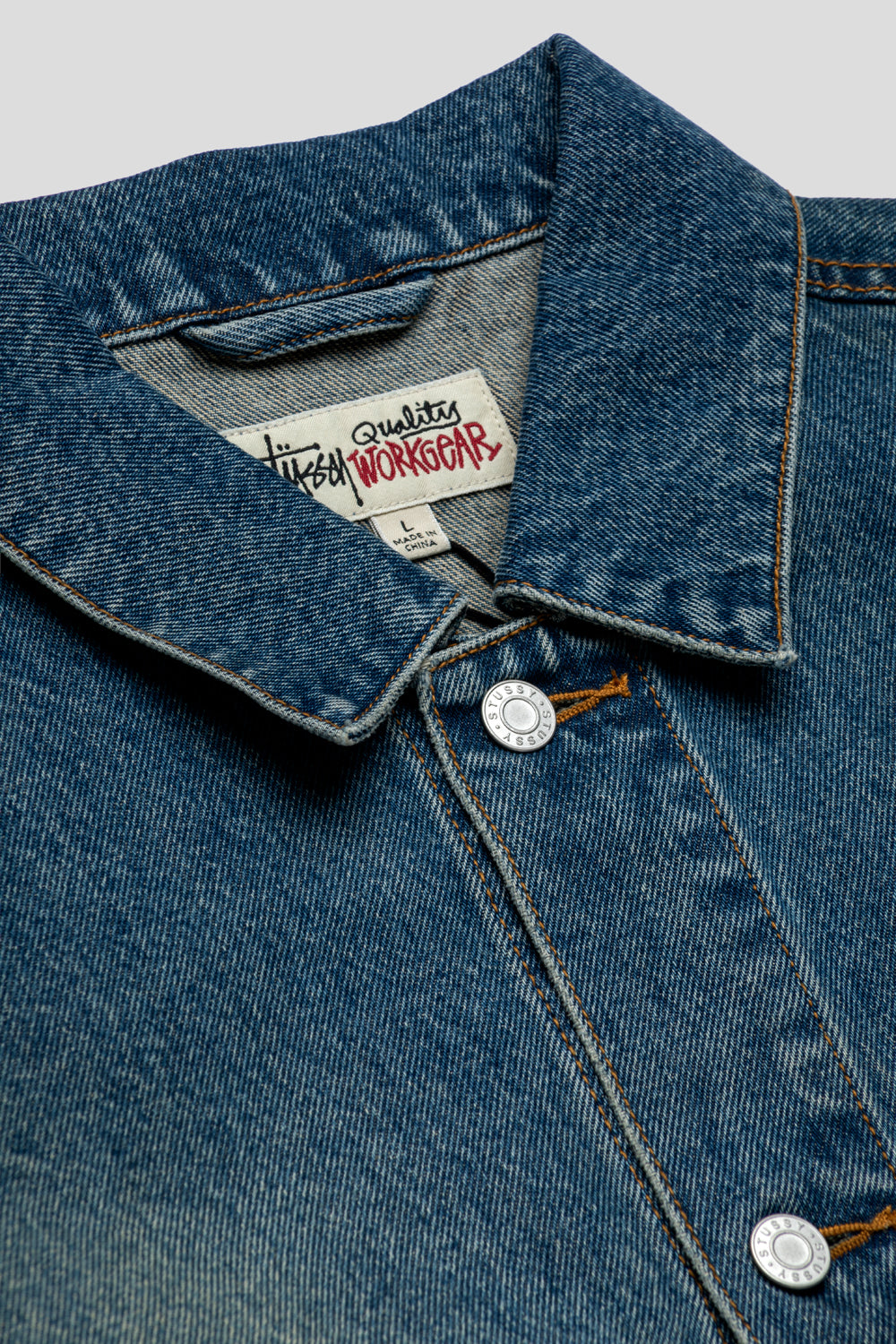 Stussy Trucker Denim 'Dark Wash Indigo'-thumbmail-5