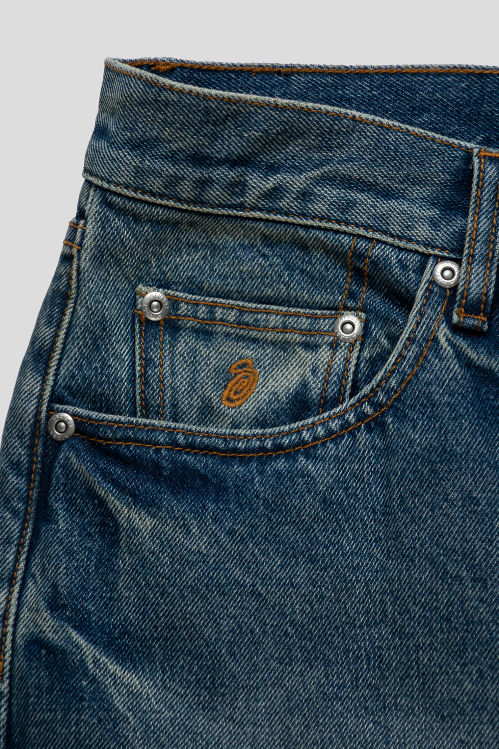 Stussy New Classic Jean Denim 'Dark Wash Indigo'-thumbmail-3