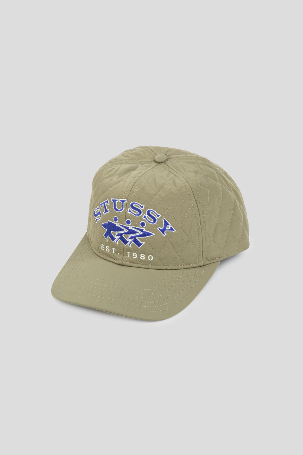 Stussy MD Quilted Surfwalk Cap ' Khaki'-thumbmail-4