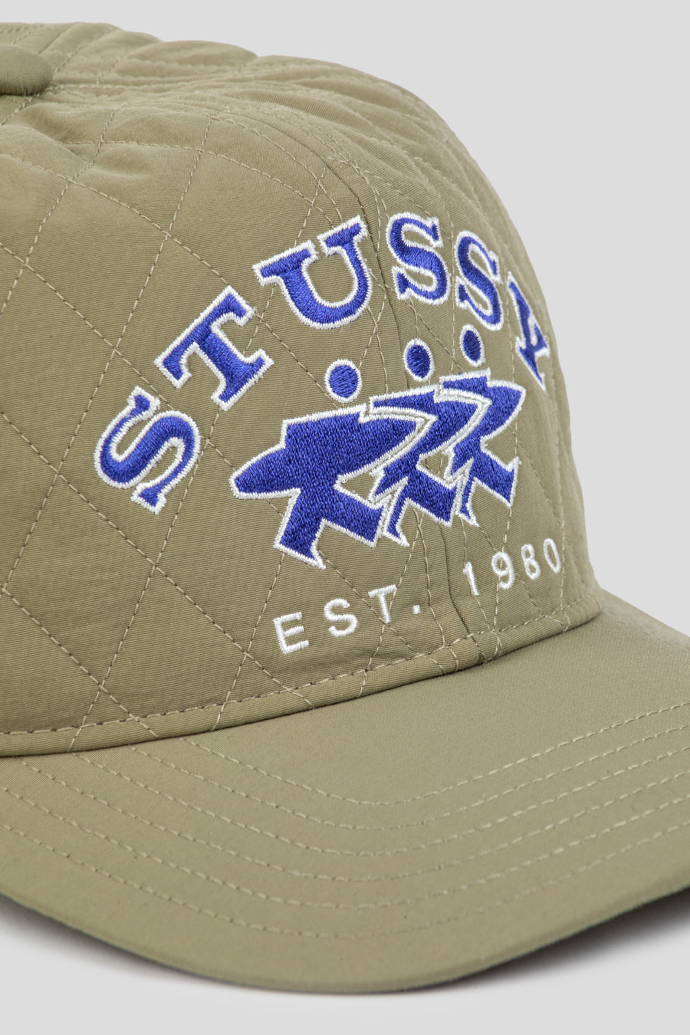 Stussy MD Quilted Surfwalk Cap ' Khaki'-thumbmail-2