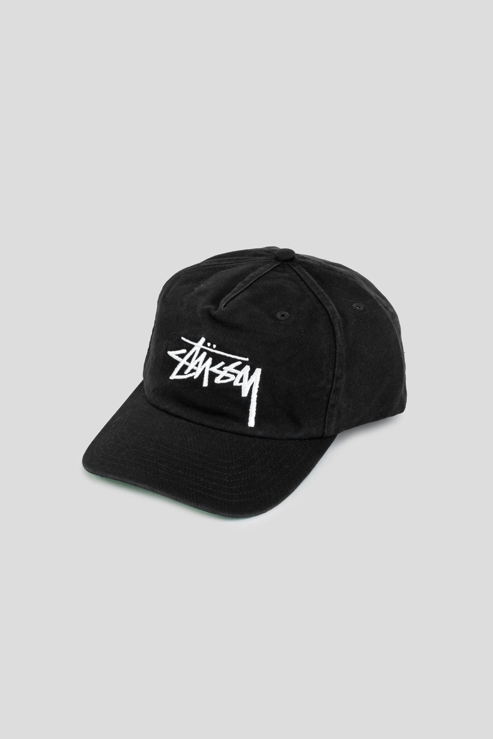 Stussy Big Stock Mid Depth Cap 'Black'-thumbmail-4