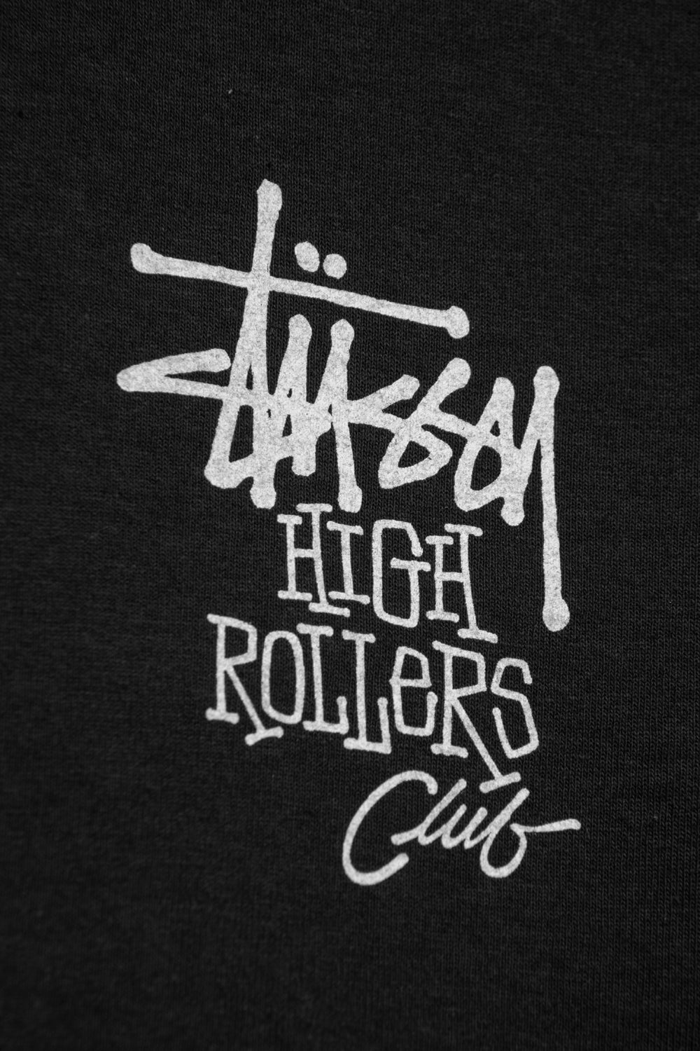 Stussy High Rollers Pigment Dyed Tee 'Faded Black'-thumbmail-5