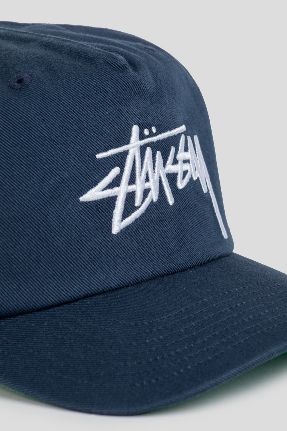 Stussy Big Stock Mid Depth Cap 'Deep Blue'