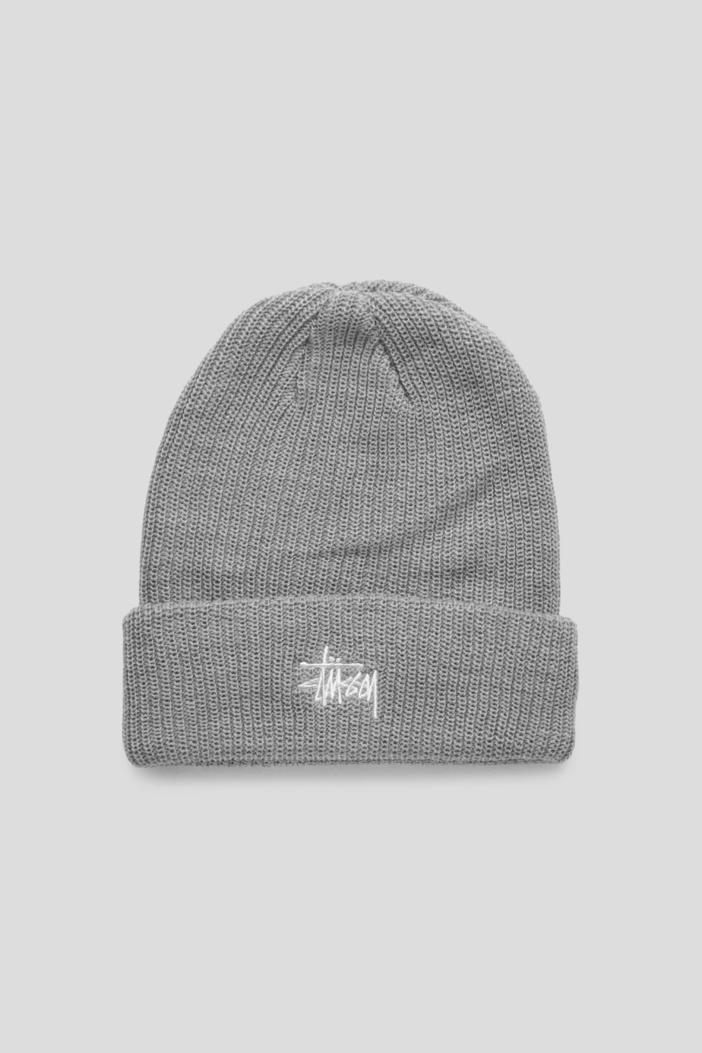 Stussy Basic Cuff Beanie 'Heather Grey'