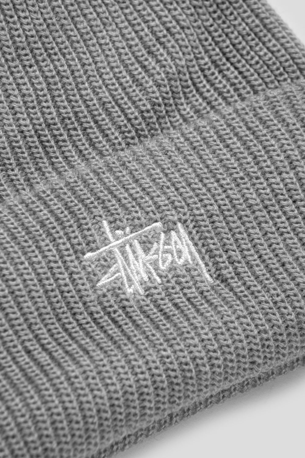 Stussy Basic Cuff Beanie 'Heather Grey'