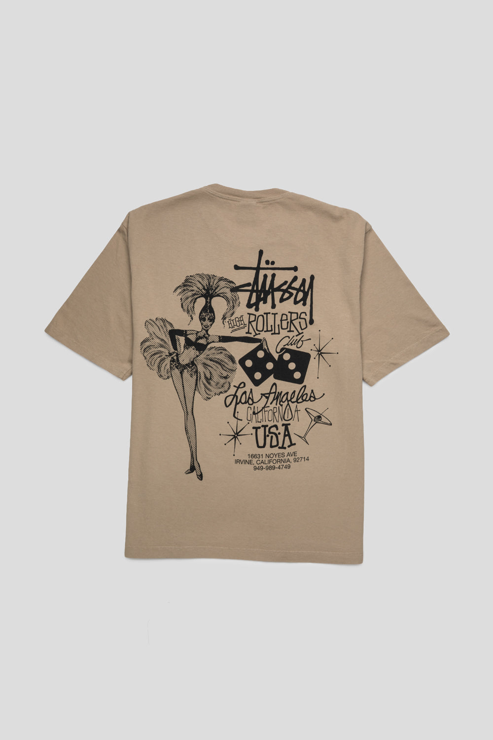 Stussy High Rollers Pig. Dyed Tee 'Rock'