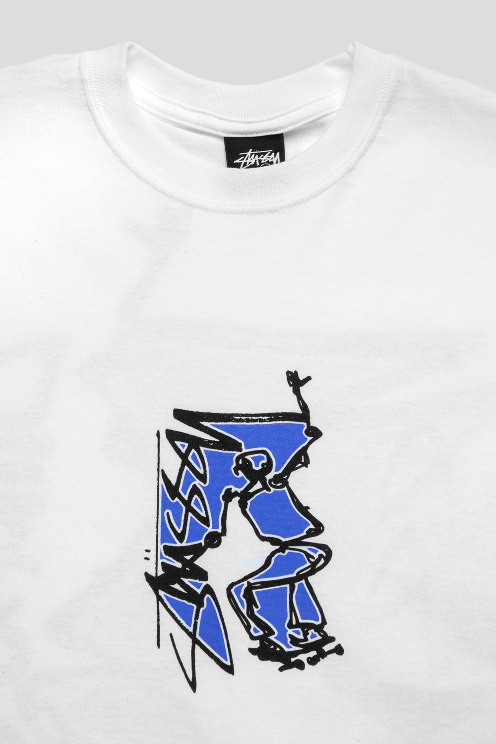 Stussy Smooth SK8 Tee 'White'-thumbmail-3