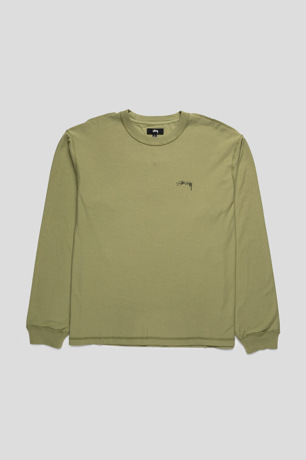 Stussy Lazy LS Tee 'Moss'
