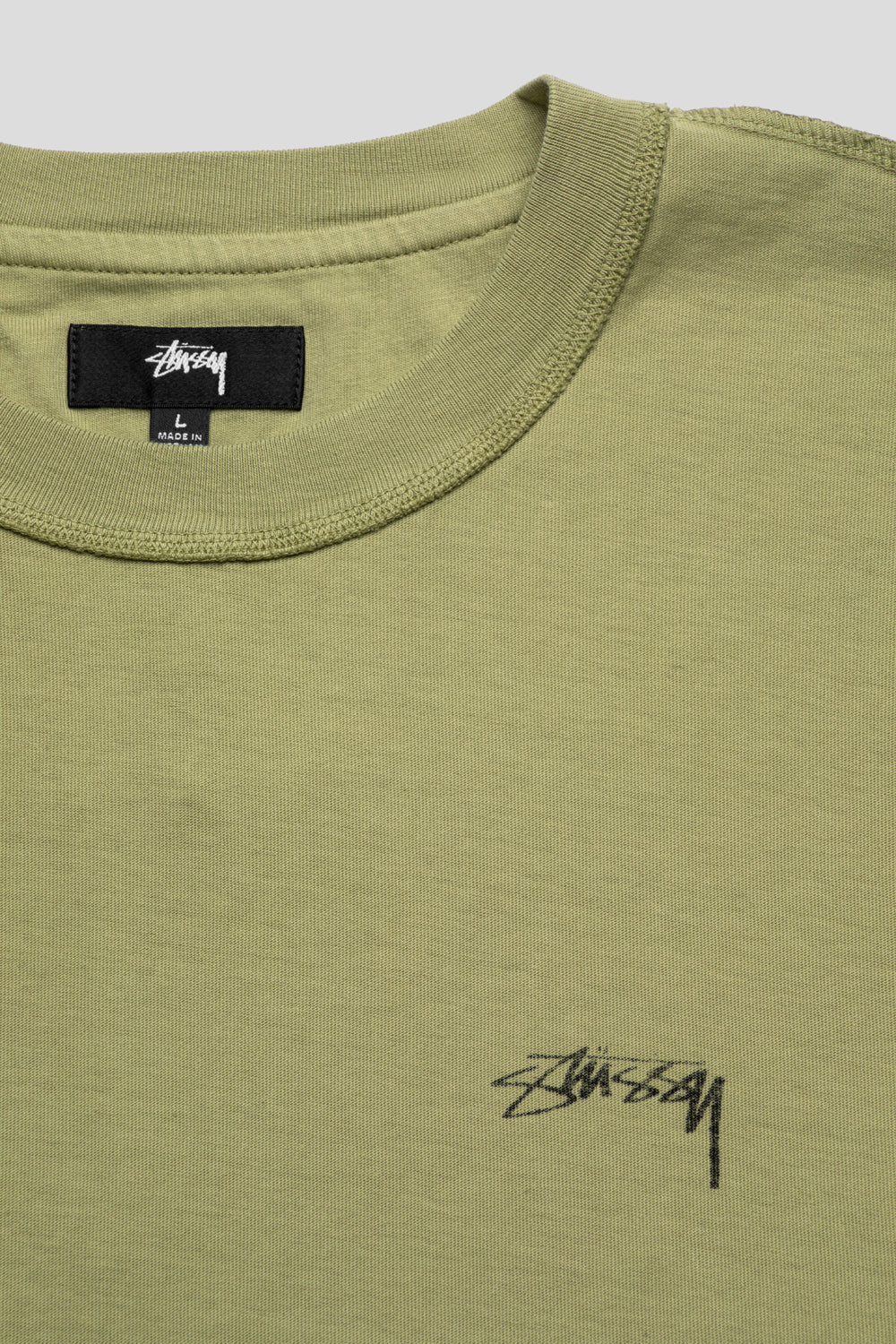 Stussy Lazy LS Tee 'Moss'