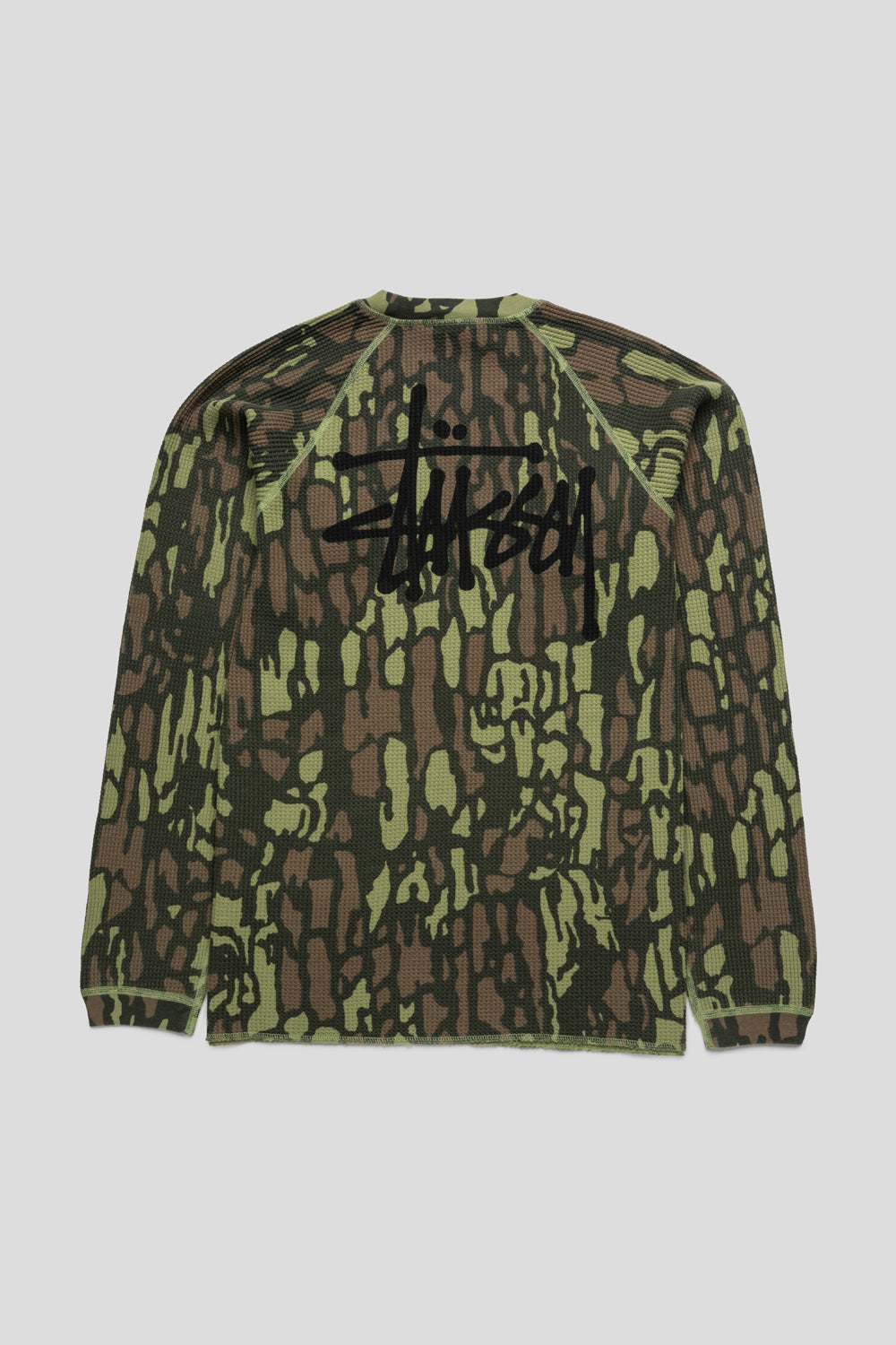 Stussy Raglan Thermal Basic Stock 'Tree Bark Camo'-thumbmail-2