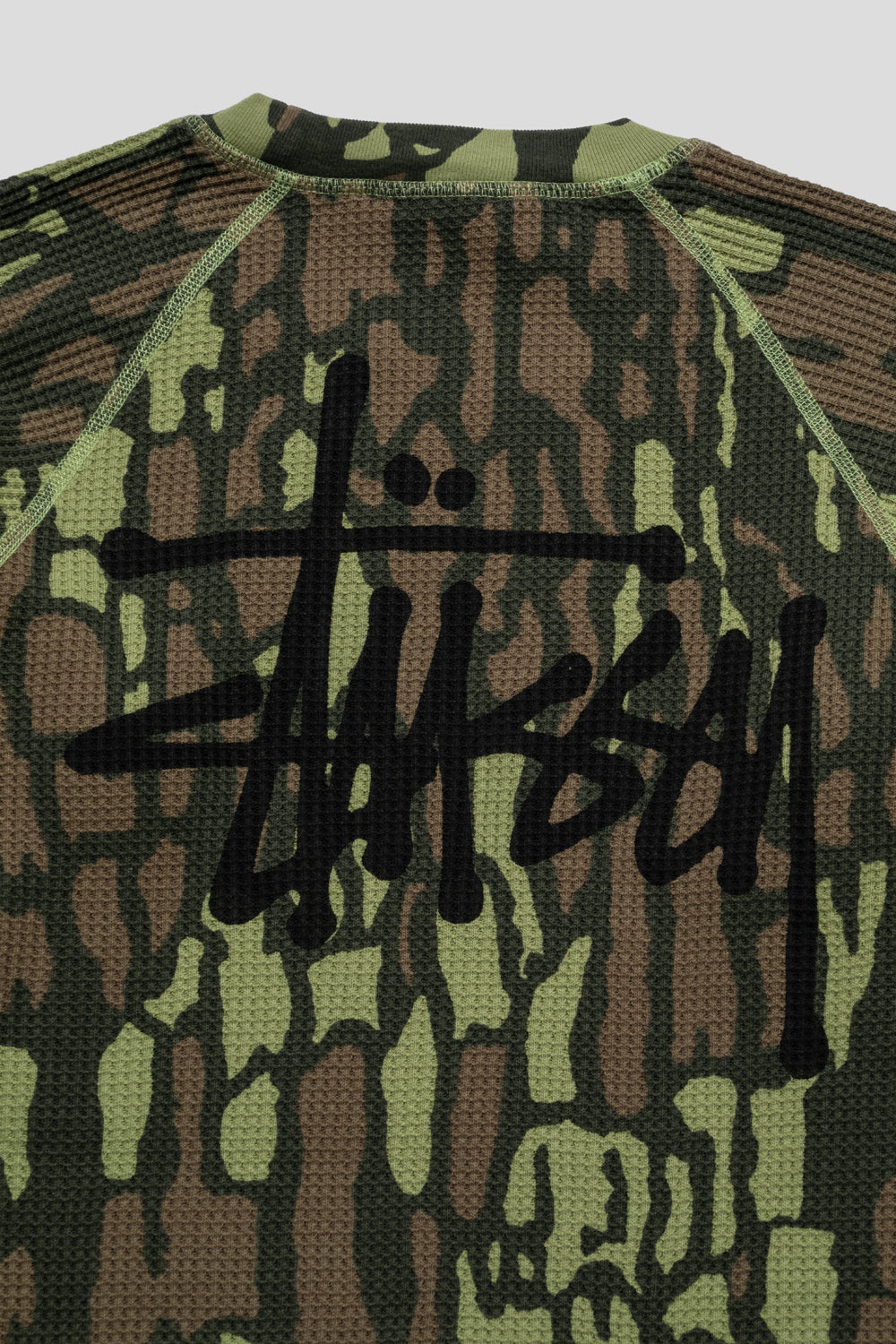 Stussy Raglan Thermal Basic Stock 'Tree Bark Camo'-thumbmail-4