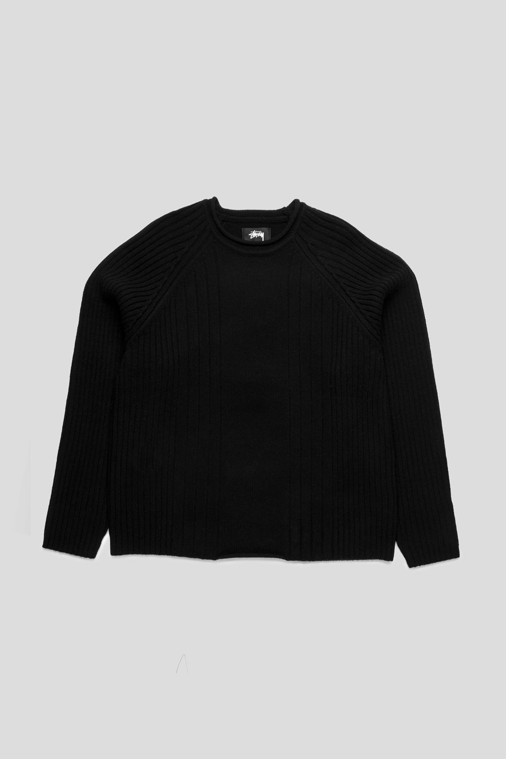 Stussy Merino Roll Neck Sweater 'Black'-thumbmail-1
