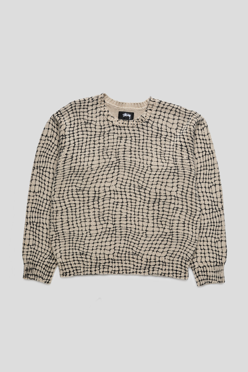 Stussy Mesh Print Sweater 'Mesh Net'-thumbmail-1