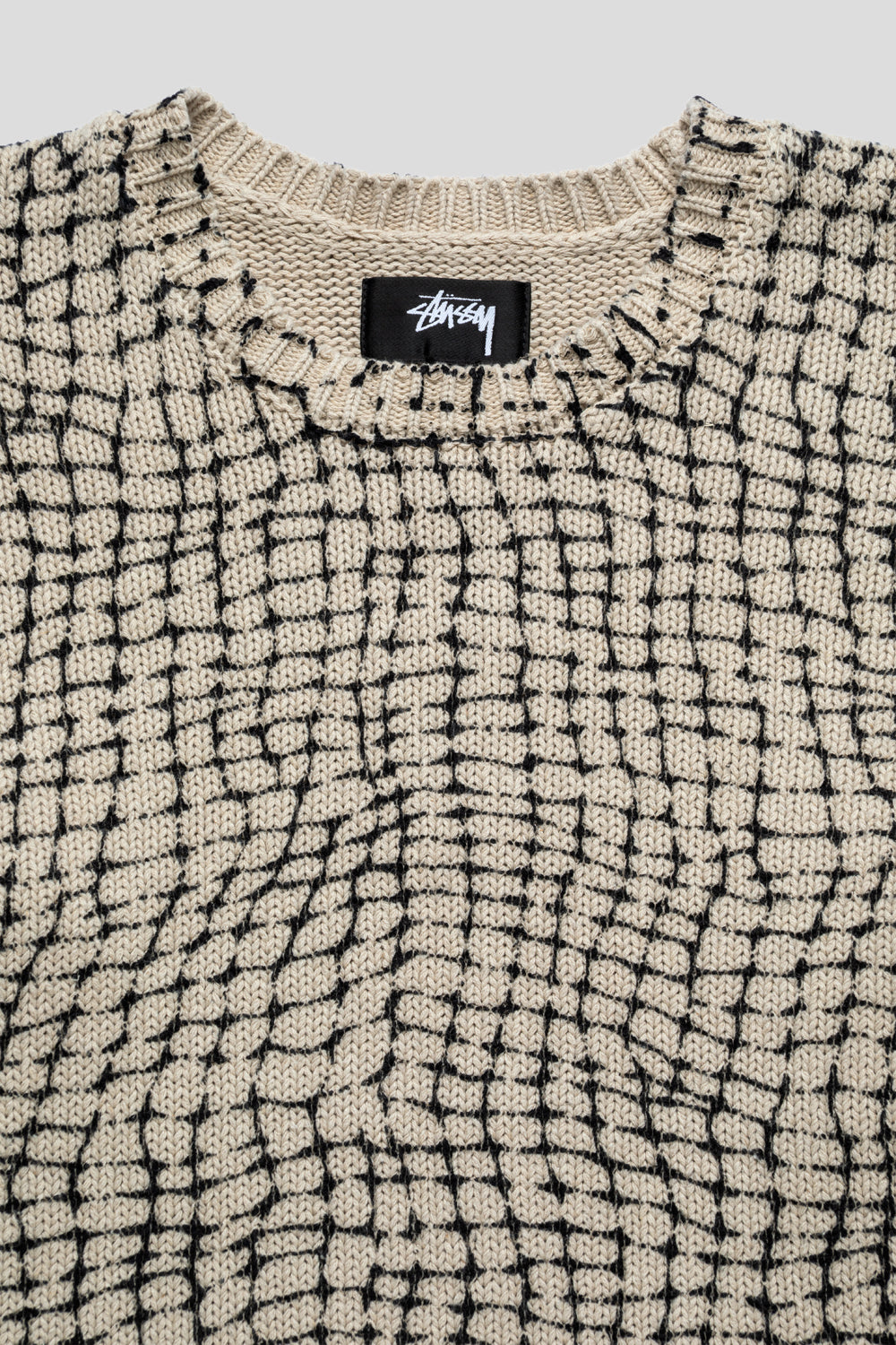 Stussy Mesh Print Sweater 'Mesh Net'-thumbmail-2