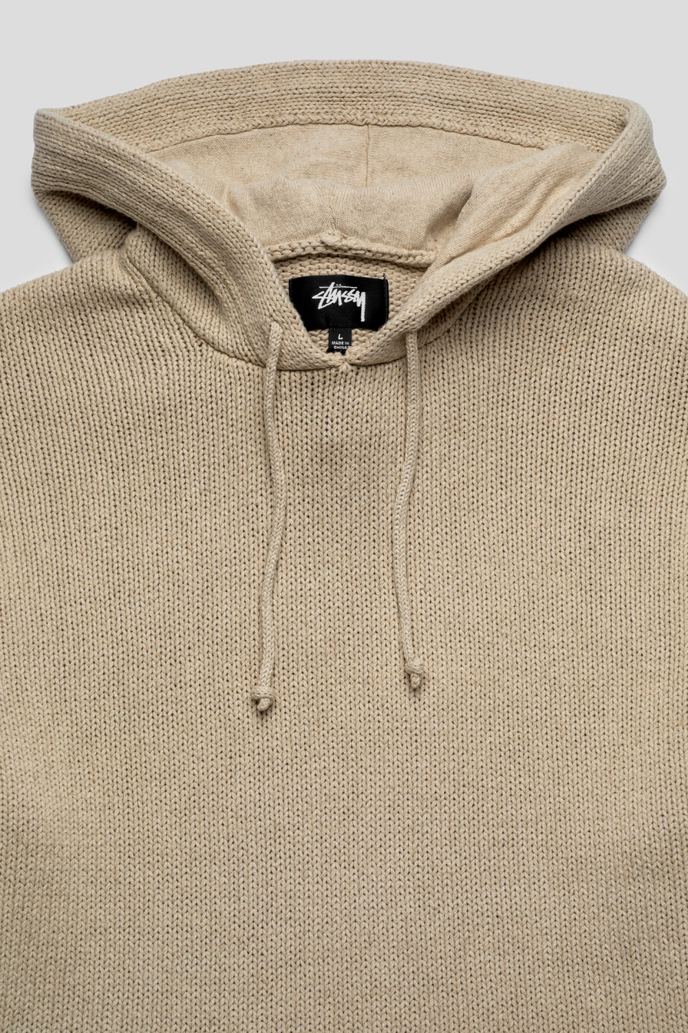 Stussy Beach Hooded Sweater 'Oatmeal'-thumbmail-2