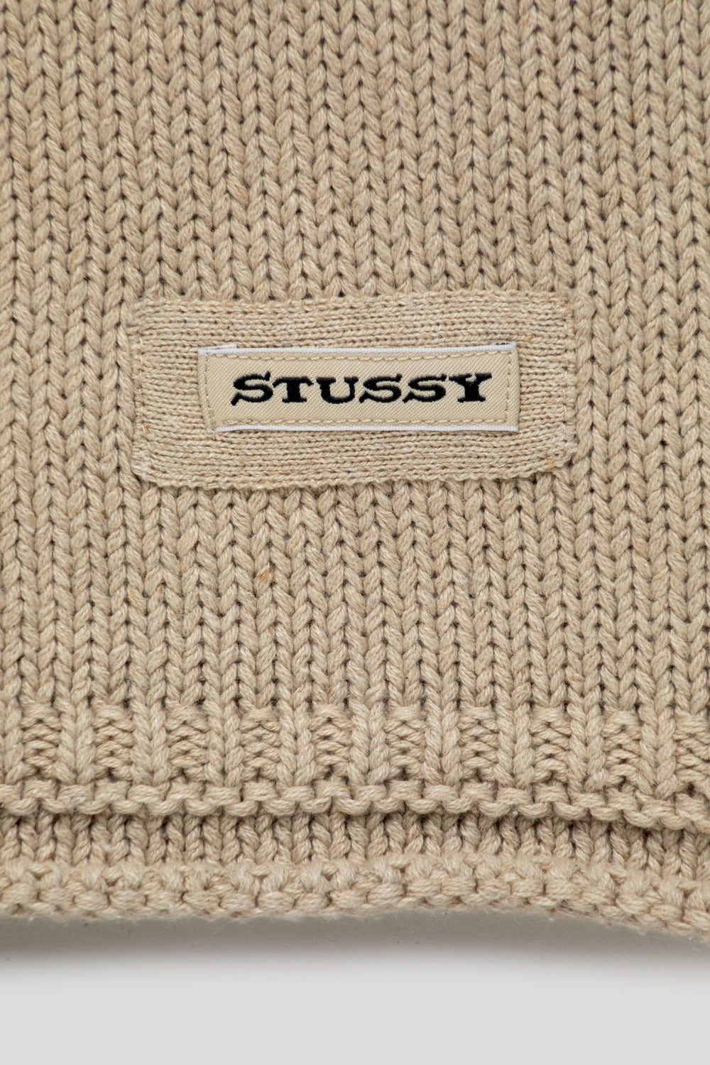 Stussy Beach Hooded Sweater 'Oatmeal'-thumbmail-3