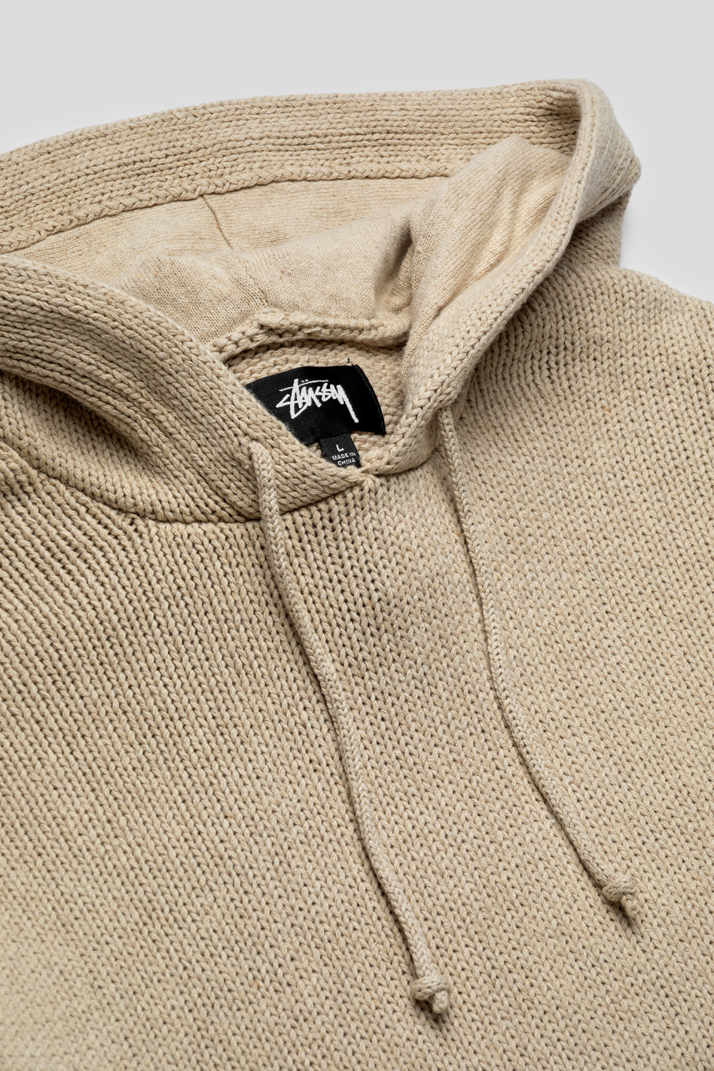 Stussy Beach Hooded Sweater 'Oatmeal'-thumbmail-4