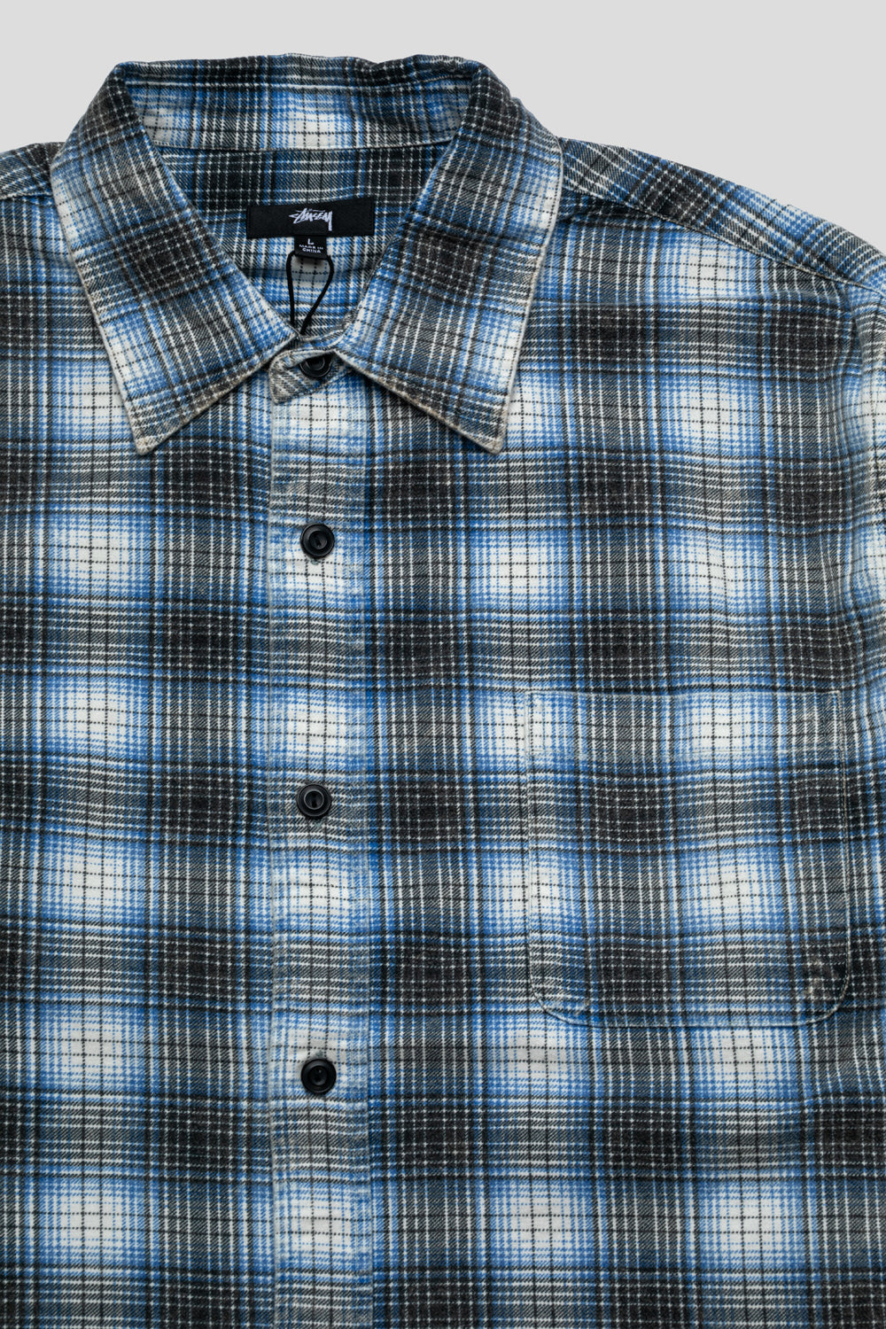 Stussy Dax Plaid Shirt 'Blue'-thumbmail-2