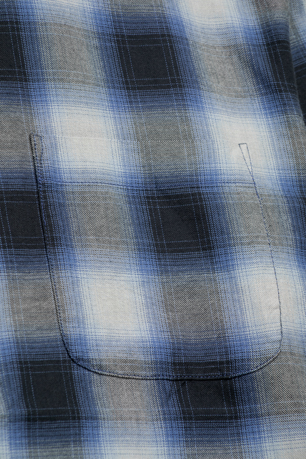 Stussy Beach Ombre Plaid Shirt 'Black'-thumbmail-3